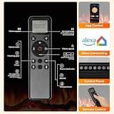 R.W.FLAME 50-Inch Smart Recessed Electric Fireplace Insert with Audio Modes