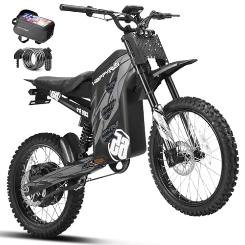 HAPPYRUN G300 Pro Electric Dirt Bike, 6500W Motor, 72V 30Ah, 50 MPH Top
