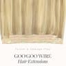 GOO GOO 14-Inch Remy Human Hair Wire Extension with Adjustable Clear Wire