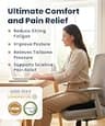 Everlasting Comfort Doctor Recommended Breathable Memory Foam Tailbone Seat Cushion