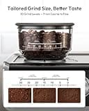 EUHOMY 20-Bar Espresso Machine with Built-In Burr Grinder