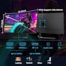 SANSUI 34-Inch Curved Ultrawide UWQHD Gaming Monitor 200Hz 1ms HDR