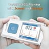 EMAY Portable ECG Monitor EMG-20 with 1.77-Inch Color Screen and PC Sync