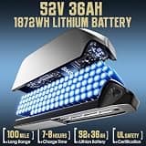 8000W Dual Motor Fast Electric Bike, 52V 36Ah Removable Battery, 48 MPH