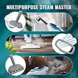 PurSteam 10-in-1 Detachable Handheld Steam Mop with Multi-Surface Cleaning Accessories
