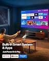 Aurzen D1 Air Smart Portable Projector, USB-C Powered, 16W Dolby Audio
