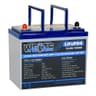 WEIZE 12V 100Ah Mini LiFePO4 Deep Cycle Marine Battery with Built-In 100A BMS