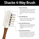 Suede and Nubuck 4-Way Multi-Functional Leather Brush for Deep Nap Restoration