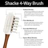 Suede and Nubuck 4-Way Multi-Functional Leather Brush for Deep Nap Restoration