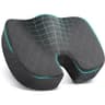 TushGuard Ergonomic U-Shaped Memory Foam Seat Cushion with Non-Slip Rubber Base