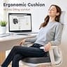 TushGuard Ergonomic U-Shaped Memory Foam Seat Cushion with Non-Slip Rubber Base
