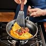 HexClad Hybrid 6-Piece Frying Pan Set with Tempered Glass Lids and Steel Handles