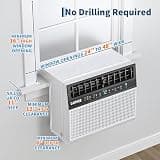 Garvee 8000 BTU U-Shaped Window Air Conditioner with Ultra-Quiet Open Window Design