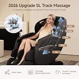 Real Relax Upgraded 2D SL-Track Full Body Zero Gravity Massage Chair with Heat