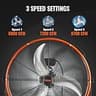 VEVOR 24-Inch High Velocity Heavy-Duty Floor Shop Drum Fan, 8700 CFM Airflow