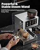AIRMSEN 20-Bar Espresso Machine with Integrated Burr Grinder