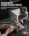 AIRMSEN 20-Bar Espresso Machine with Integrated Burr Grinder