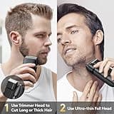 Brightup IPX6 Waterproof Foil Electric Shaver with Pop-Up Trimmer & LED Display