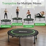 BCAN 40-Inch Adult Fitness Trampoline with Quiet Durable Bungee Cords
