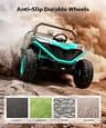 BLISSRIDE 24V 4WD Ride-On Jeep with LED Lights and Parental Remote Control