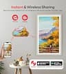 Frameo 15.6-Inch White Wood Wi-Fi Digital Picture Frame with 64GB Memory