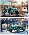 BLISSRIDE 24V 4WD Ride-On Jeep with LED Lights and Parental Remote Control