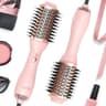 LANDOT One-Step Hair Blow Dryer Oval Brush with Titanium Barrel - 1000W