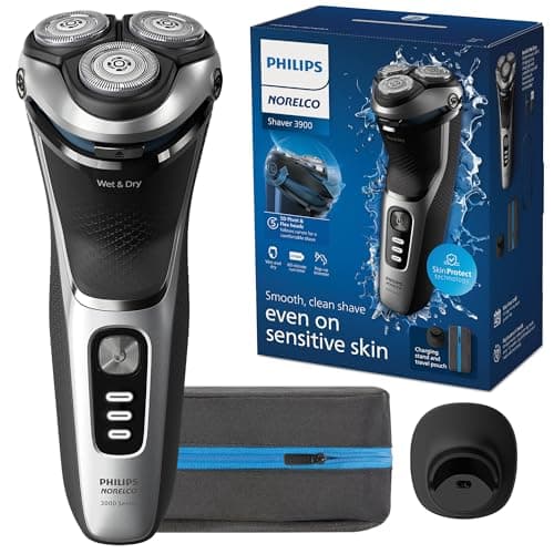 Philips Norelco 3900 Series Wet & Dry Rotary Electric Shaver with Charging Stand