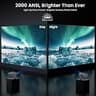 HAPPRUN Google TV 2000 ANSI Lumens Outdoor Projector with Adjustable Stand