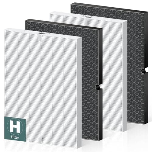 PETOX 116130 Replacement Filter H Combo 2-Pack for Winix 5500-2 and AM80