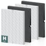 PETOX 116130 Replacement Filter H Combo 2-Pack for Winix 5500-2 and AM80