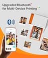 Liene Amber M110 Bluetooth Wireless Photo Printer for 4x6 and Sticker Prints
