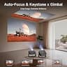 Portable 4K Outdoor Smart Projector with 2000 ANSI and Auto Keystone
