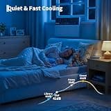 Garvee 8000 BTU U-Shaped Window Air Conditioner with Ultra-Quiet Open Window Design