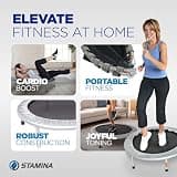 Stamina 36-Inch Folding Mini-Rebounder Trampoline for Low-Impact Cardio