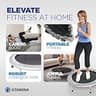 Stamina 36-Inch Folding Mini-Rebounder Trampoline for Low-Impact Cardio
