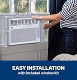 GE 8,000 BTU Wi-Fi Enabled Window Air Conditioner for Medium Rooms Up to 350 Sq Ft