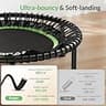BCAN 40-Inch Adult Fitness Trampoline with Quiet Durable Bungee Cords