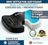 ComfiLife Premium Gel & Memory Foam Ergonomic Seat Cushion for Coccyx Relief