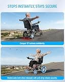 AGELESSJOY 15-Mile Range All-Terrain Foldable Portable Power Motorized Chair