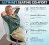 ComfiLife Premium Gel & Memory Foam Ergonomic Seat Cushion for Coccyx Relief