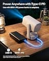 Aurzen D1 Air Smart Portable Projector, USB-C Powered, 16W Dolby Audio