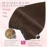 Rich Choices 12-Inch Real Remy Human Hair Halo Extension in Dark Brown