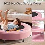 BCAN 36-Inch Toddler Trampoline with Adjustable Foam Handle and Safety Pad