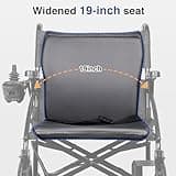 Zurcheel SLF30 Airline Approved Compact Foldable Electric Wheelchair 36 Lbs