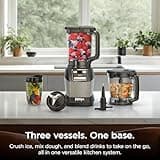 Ninja AMZ493BRN Compact Kitchen System with 72 oz Pitcher