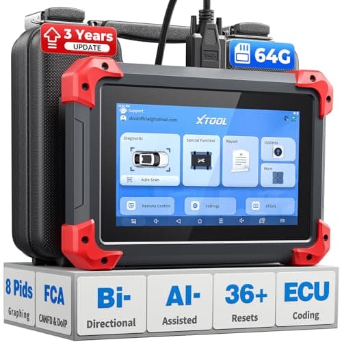 XTOOL D7 Bidirectional Automotive Scan Tool with AI Diagnostics & CAN-FD