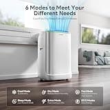 ZAFRO Smart Inverter Dual-Hose Portable Air Conditioner System, 16000 BTU