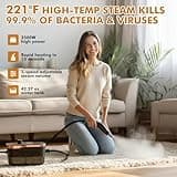 2500W High Pressure Handheld Steam Cleaner with 15-Piece Detail Accessory Set