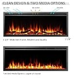 LegendFlame Austin 50-Inch Recessed and Wall-Mounted Electric Fireplace